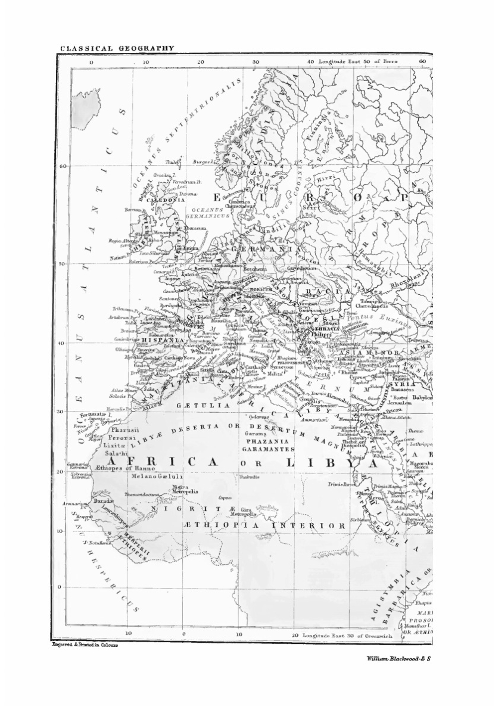 A school atlas of classical geography | Alexander Keith Johnston