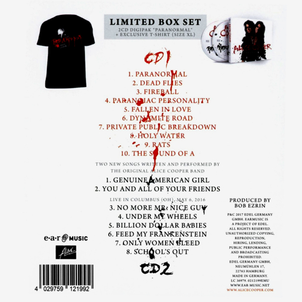 Alice Cooper / Paranormal (Limited Boxset Edition)(2CD+T-Shirt)