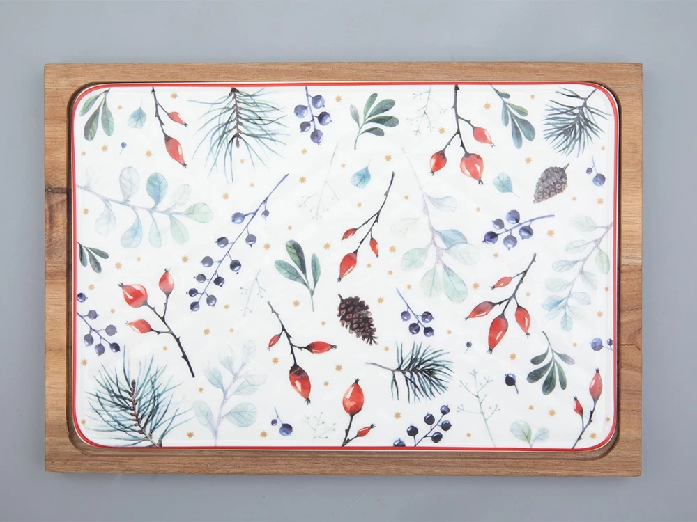 Доска сервировочная 260х180мм форма Стандартная рисунок Календа арт. 42.00045.00.1