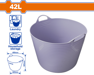 Пластиковое ведро с ручками