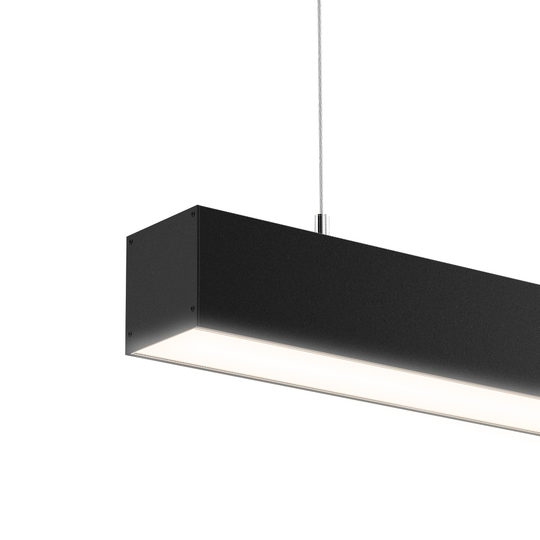 Светильник LED профильный L50 36W 1015х50х50мм 3000К черный накладной IP40