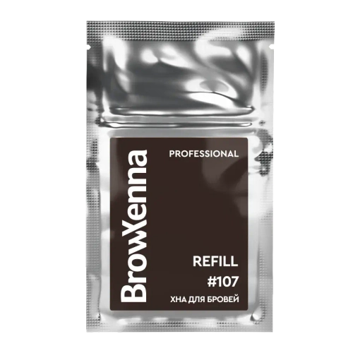 Хна для бровей Темная земля #107 BrowXenna, 6 гр