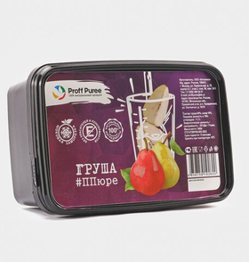 Пюре фруктовое Proff Puree ГРУША 1 кг. замороженное