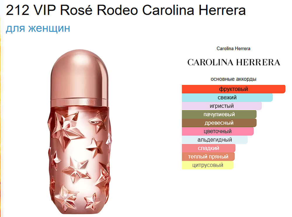 Carolina Herrera 212 VIP Rosé Rodeo 80 ml (duty free парфюмерия)