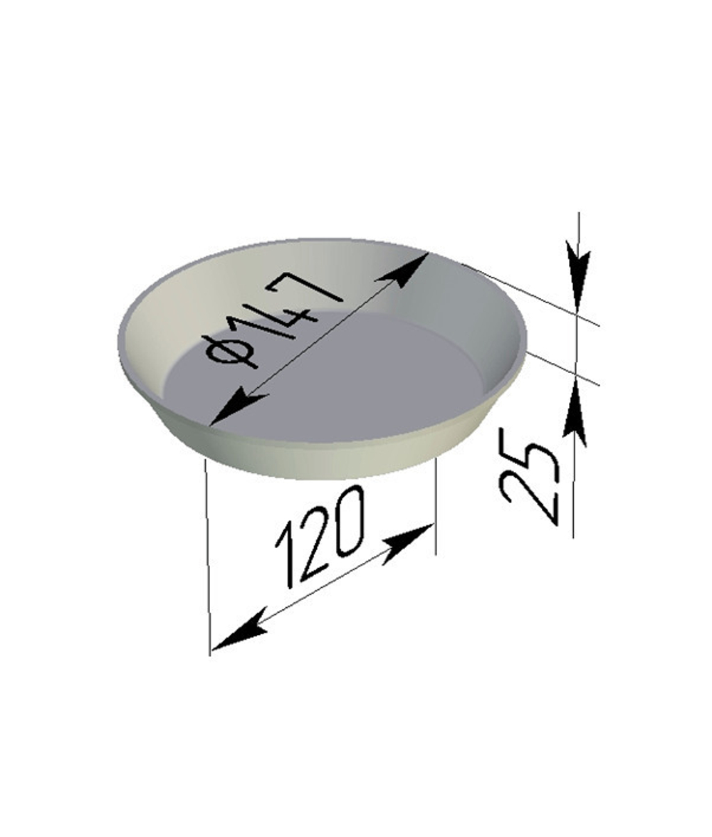 Форма для выпечки хлеба Л-17Д (147х25 мм)