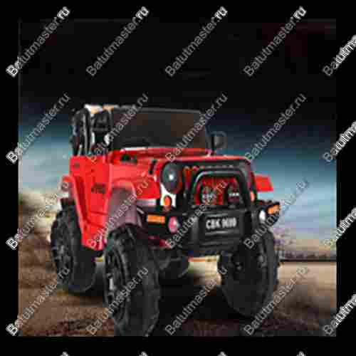 Детский электромобиль "Jeep BEB" красный, стандартная комплектация