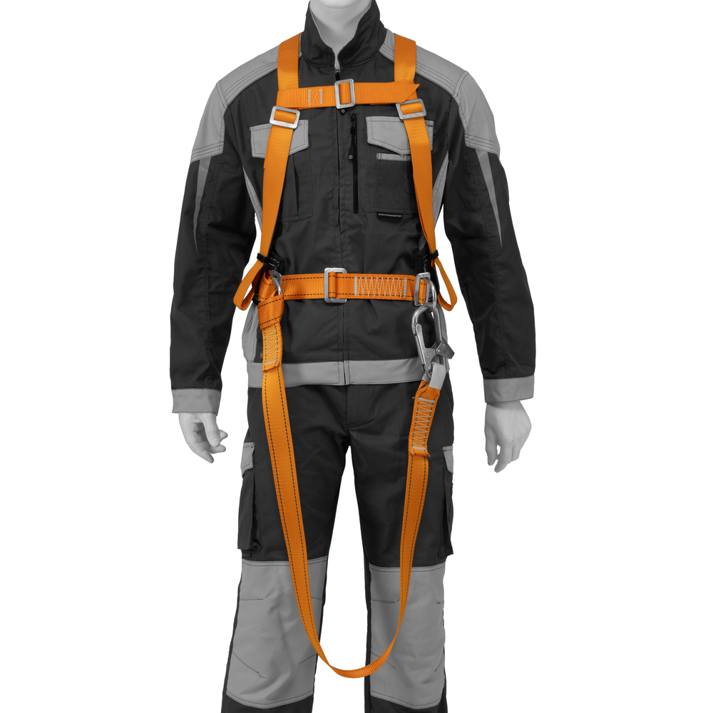 Удерживающая привязь УП IIД, с наплечными лямками, А-строп из синтетической ленты Сибртех