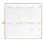 Планинг 2025г., Феникс+ Джут пепел розовый, 170*88мм, кож.зам, карманный, ляссе, 64л