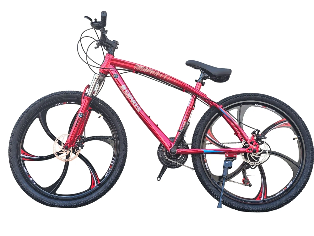 Велосипед Dinos 26" 21скор (стальная рама, диск. тормоз, Литые диски 6 лучей) Красный (DIN-40-5)