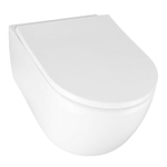 Унитаз подвесной Azario NEMI 530х360х360 безободковый, система слива "скрытое Торнадо", с быстросъемным сиденьем микролифт (AZ-1293WH)