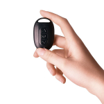 Чёрно-синий массажер простаты 15,7см с пультом ДУ Erotist Toys Third