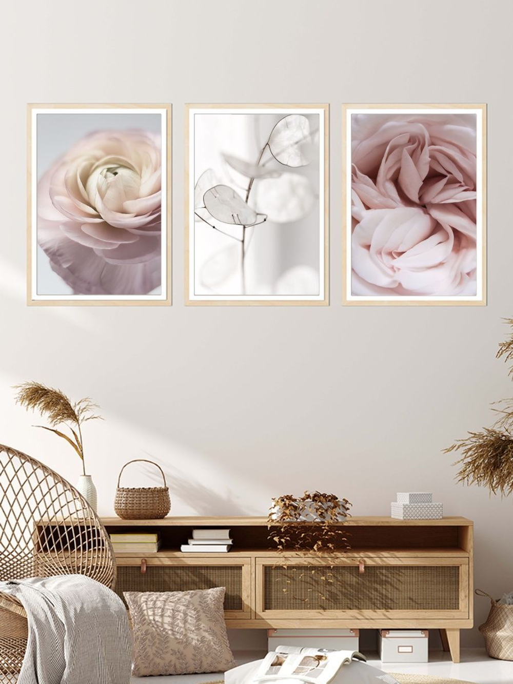 Набор постеров 50х70 нежная роза 3 шт арт 156405713 ТТН 246259294