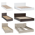 Кровать Woodville Адайн КР-140 140х200 белое дерево, белое дерево