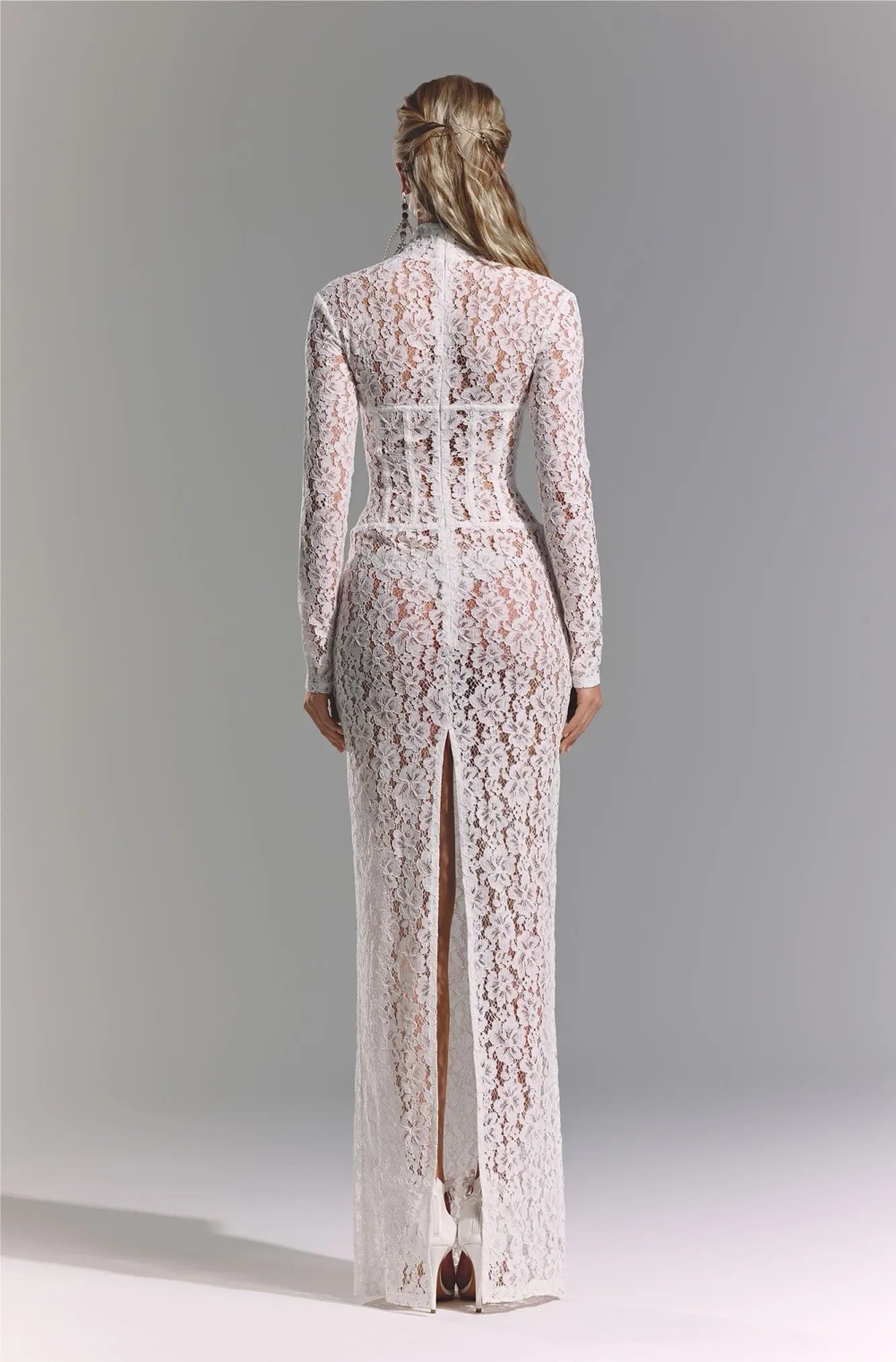 Кружевное платье Corset White