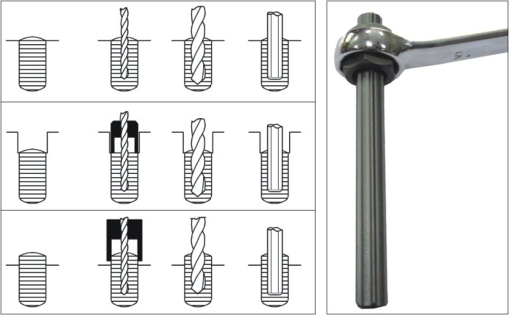Набор экстракторов 5-16мм для поврежденных болтов 25 предметов в кейсе JTC