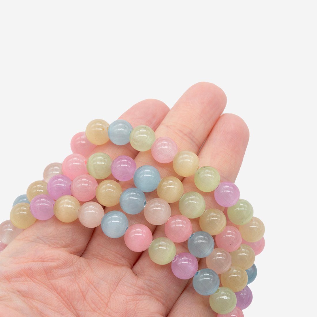 Селенит "Конфетки" (имитация), шар, 7,8мм