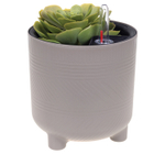 Кашпо ШЭНК 2л D150мм H=153мм вставка и автополив, с индикатором уровня воды, на ножках