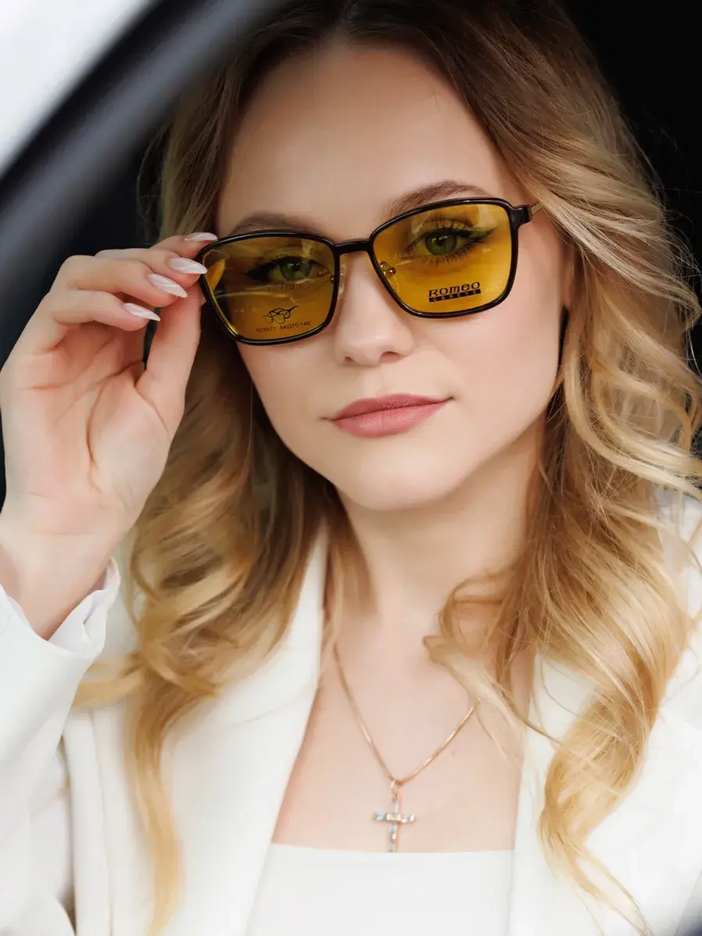 Оправа для очков с солнцезащитной накладкой 4в1