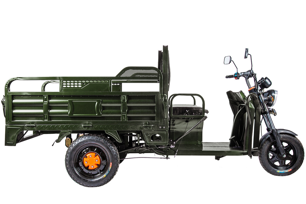 Грузовой электротрицикл Rutrike D4 1800 60V1200W Зеленый-1980
