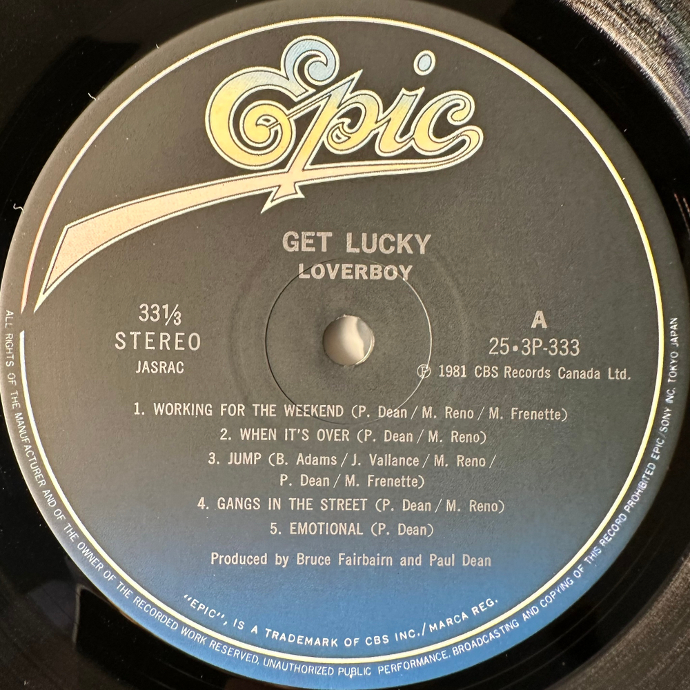 Loverboy ‎– Get Lucky (Япония 1981г.)