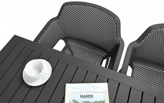 Уличный стол Cube 140x80 см, антрацит