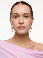 Серьги "NEW Posh" из жемчуга с цирконами