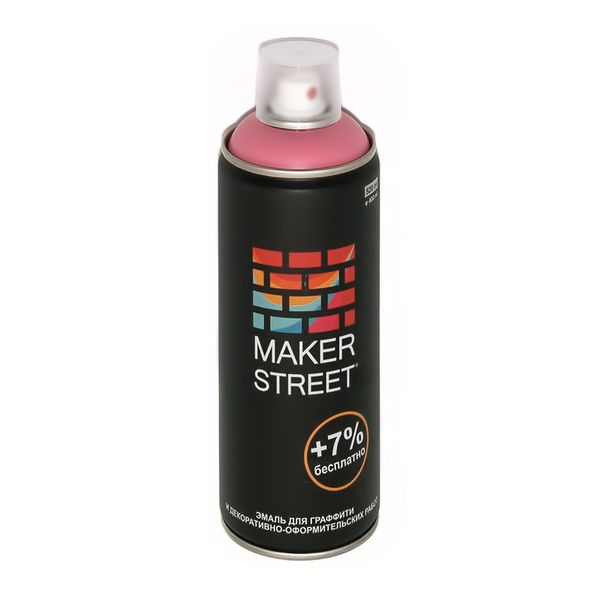 Эмаль для граффити 400 мл, 302 Розовый, Makerstreet MS400
