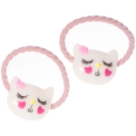 Резинки для волос детские 2 шт «Baby boom - Зверьки», микс 4-5 цветов, d-3,2см