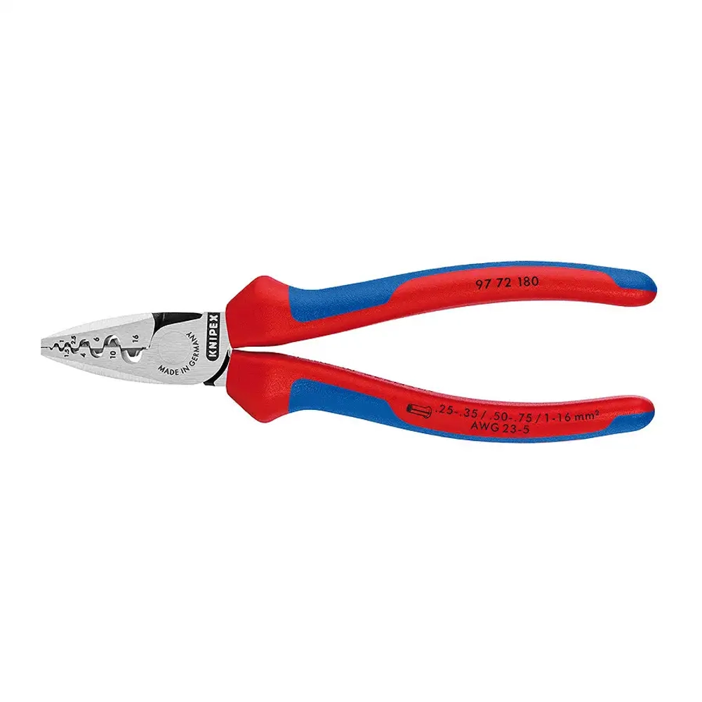 Инструмент для обжима контактных гильз 180 мм Knipex 97 72 180