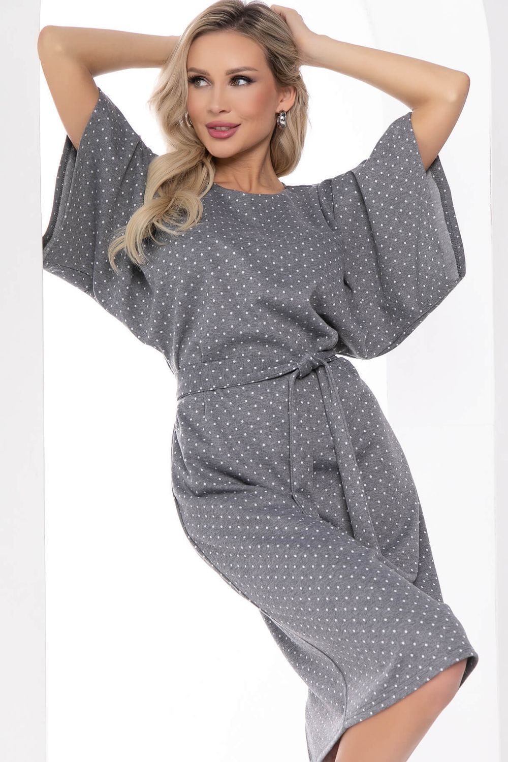 Платье "Наоми" (грей) П9005 LT Collection (Акция)