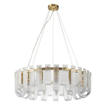 Подвесная люстра Belfast Severn 6601-800 BR CL Латунь / Стекло