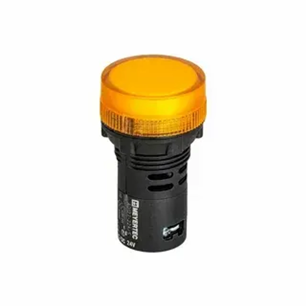 Сигнальная LED лампа, желтый, 24V AC/DC IP65 MT22-S15 арт.:90834