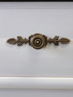 Комод 91х42х85 см, Сюзанна, массив сосны с 4-мя ящиками, белый