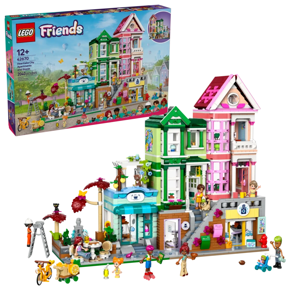 Конструктор LEGO Friends 42670 Апартаменты и магазины в Хартлейк-Сити