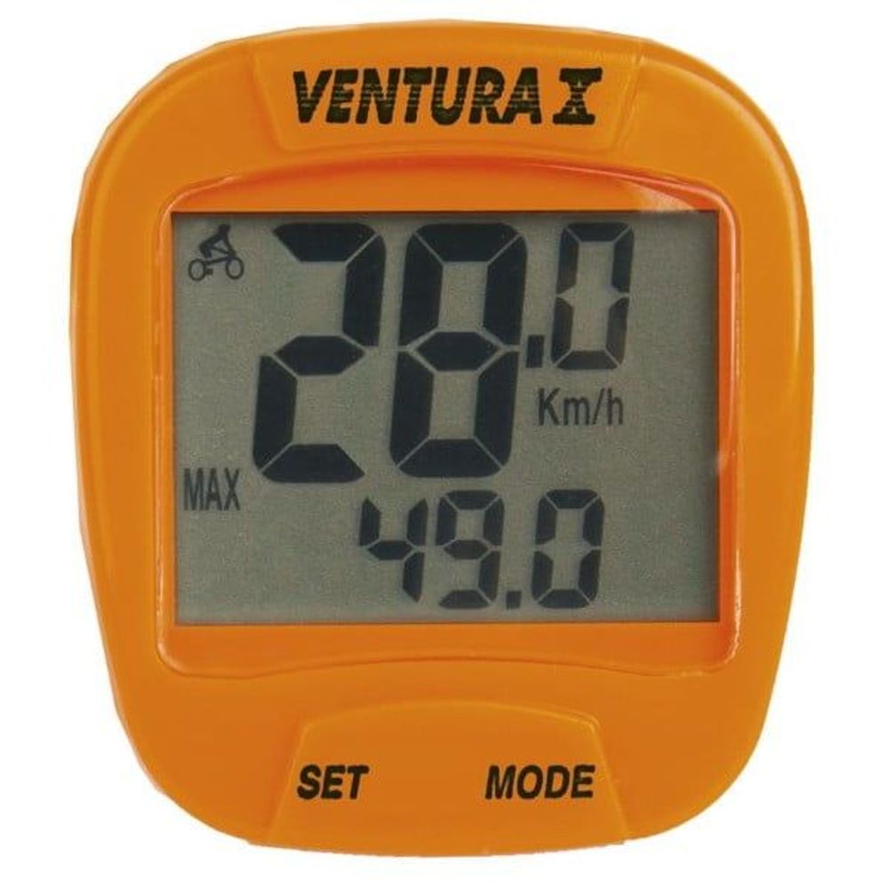 Велокомпьютер VENTURA Х, 10 функций, оранжевый (5-244553)