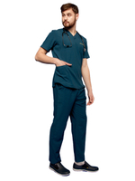 Брюки медицинские женские Pulse R122 с эластичным поясом, коралловый, 50