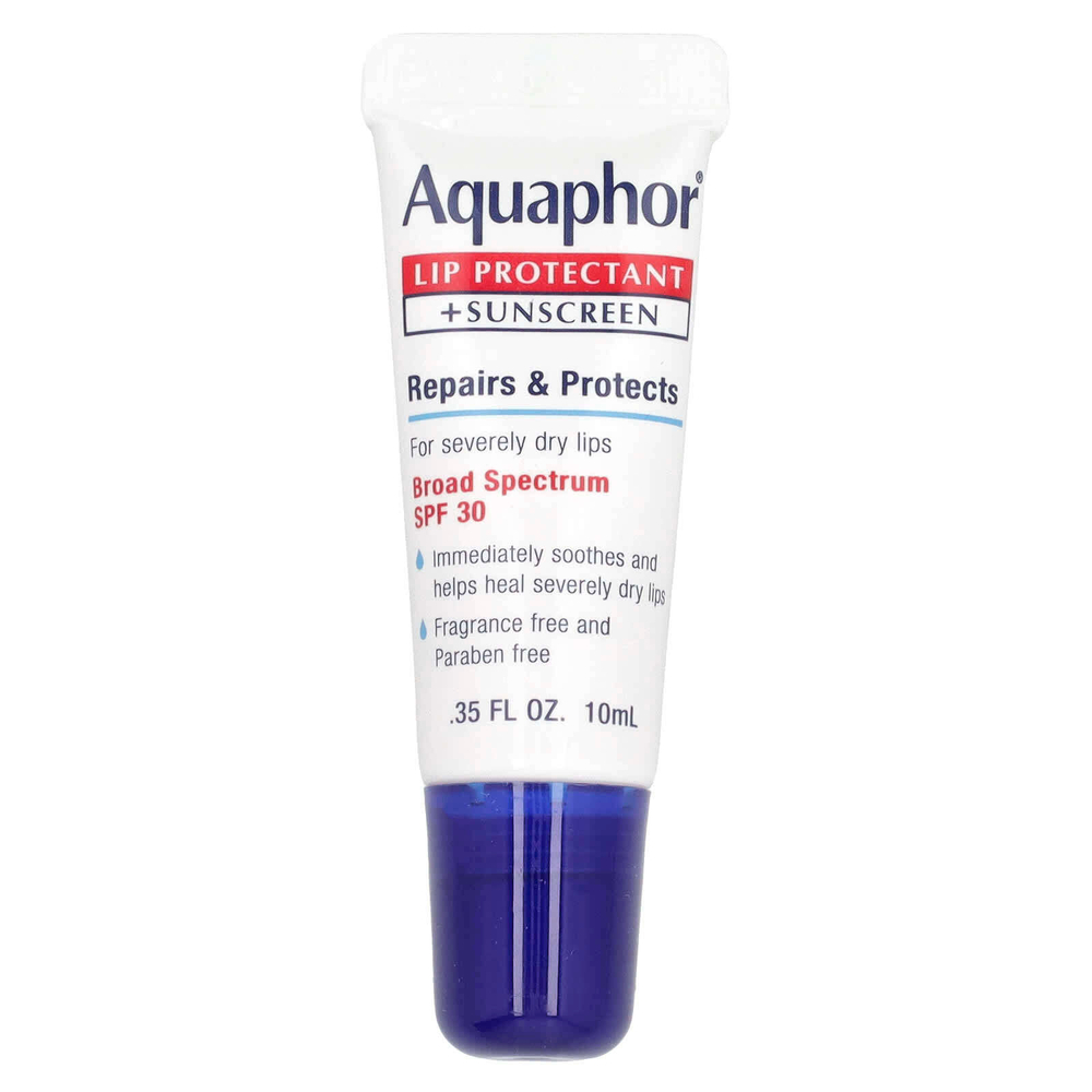Aquaphor, Средство для защиты губ и солнцезащитное средство, SPF 30, 10 мл (0,35 жидк. унц.)