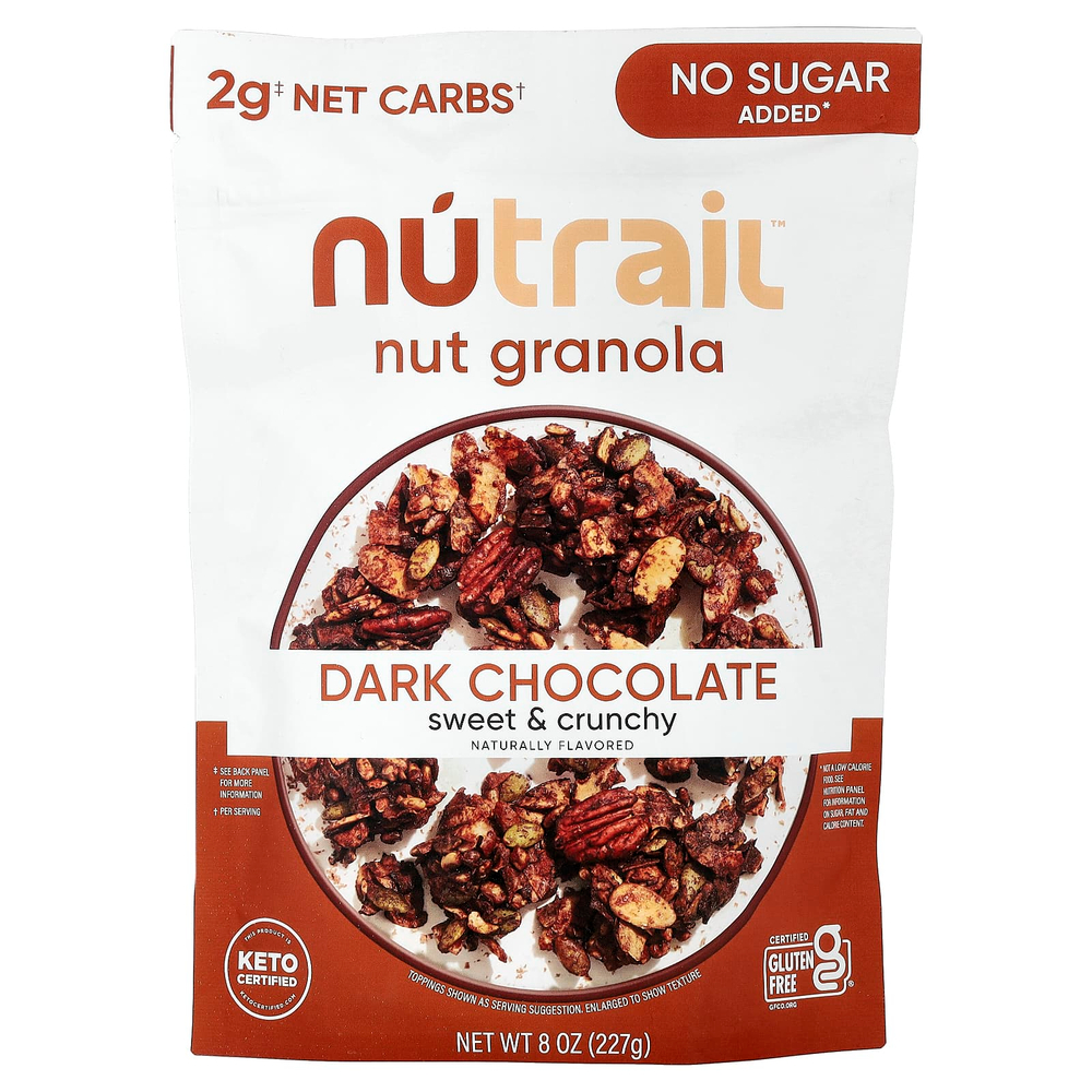 NuTrail, Ореховая гранола, темный шоколад, 227 г (8 унций)
