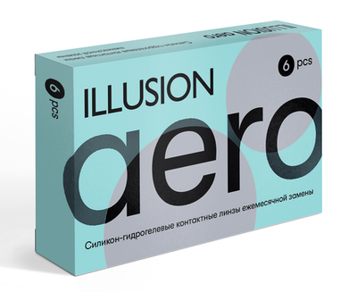 Ежемесячные контактные линзы ILLUSION Aero (уп. 6 линз)