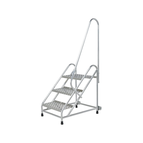 Передвижная монтажная подставка MEGAL (тип 2) 3 ступени с одним поручнем