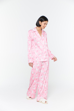 Шеклвая пижама розовые кошечки - S размер