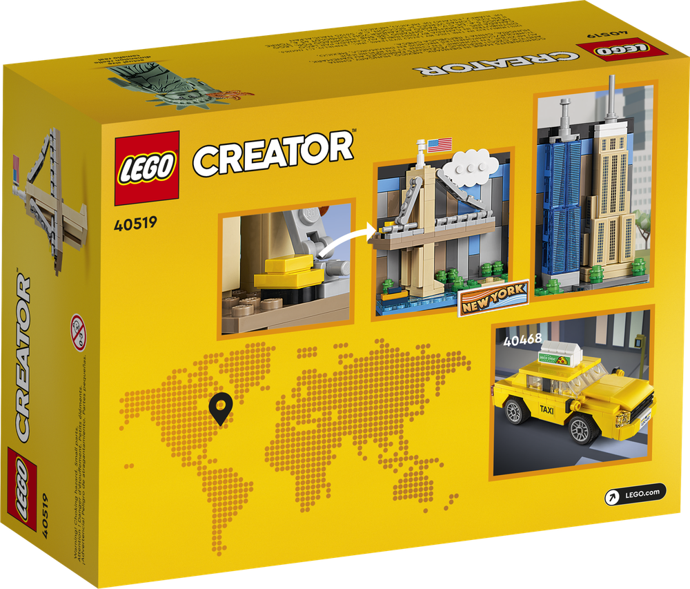 Конструктор Лего Креатор 40519 Открытка Нью-Йорка | LEGO Creator New York Postcard | 3D мини-диорама 253 детали 9+