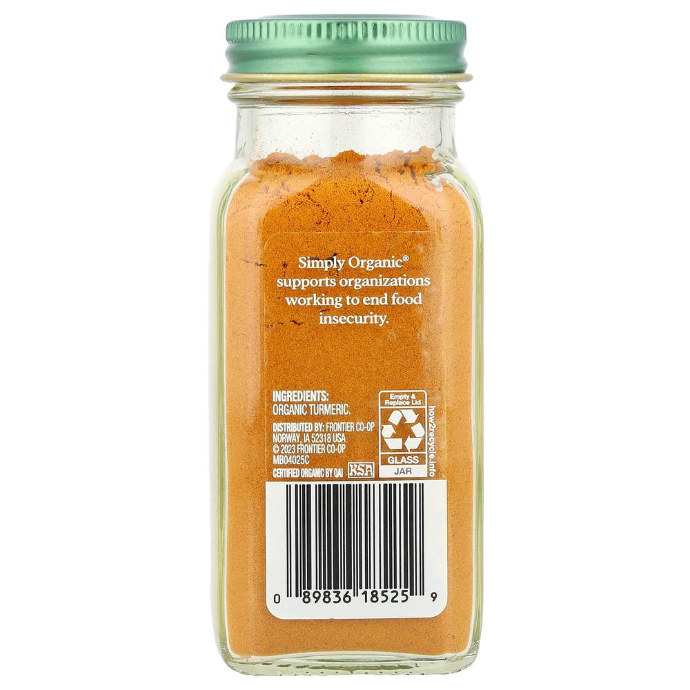 Simply Organic, куркума, 67 г (2,38 унции)