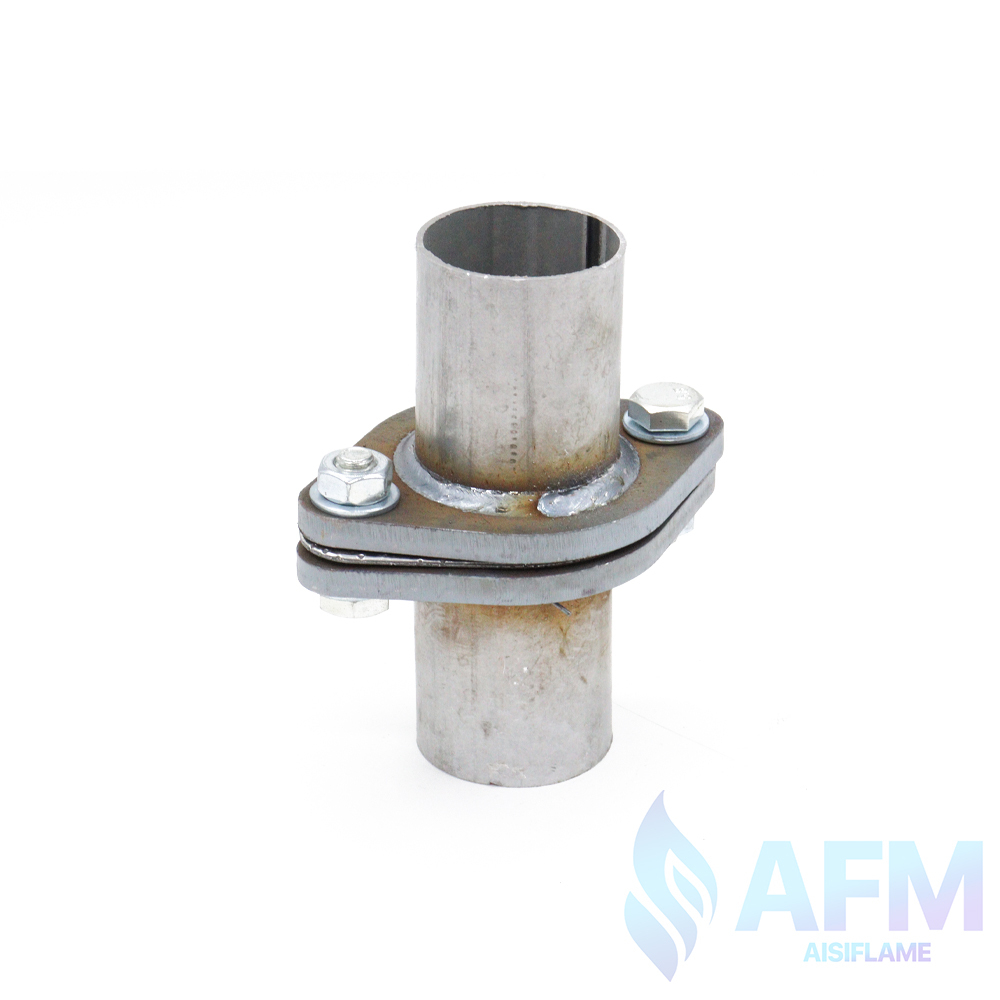 Фланец соединение с прокладкой на болтах (ромб) с выходами труб