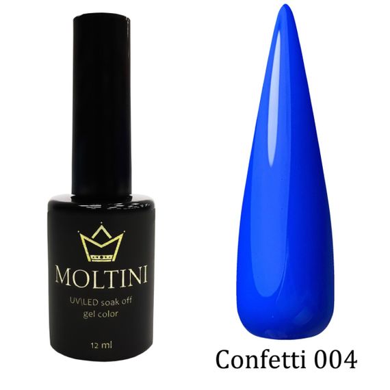 Гель-лак Moltini Confetti 004, 12 ml