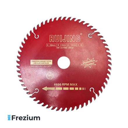 Диск пильный по дереву "Ruijing" (230x3.0x30 Z60 ATB)
