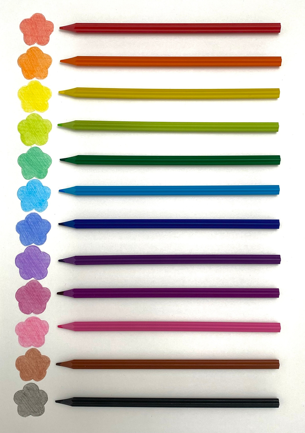 Карандаши цветные с ароматом розы Fine Line Basic 12 цветов