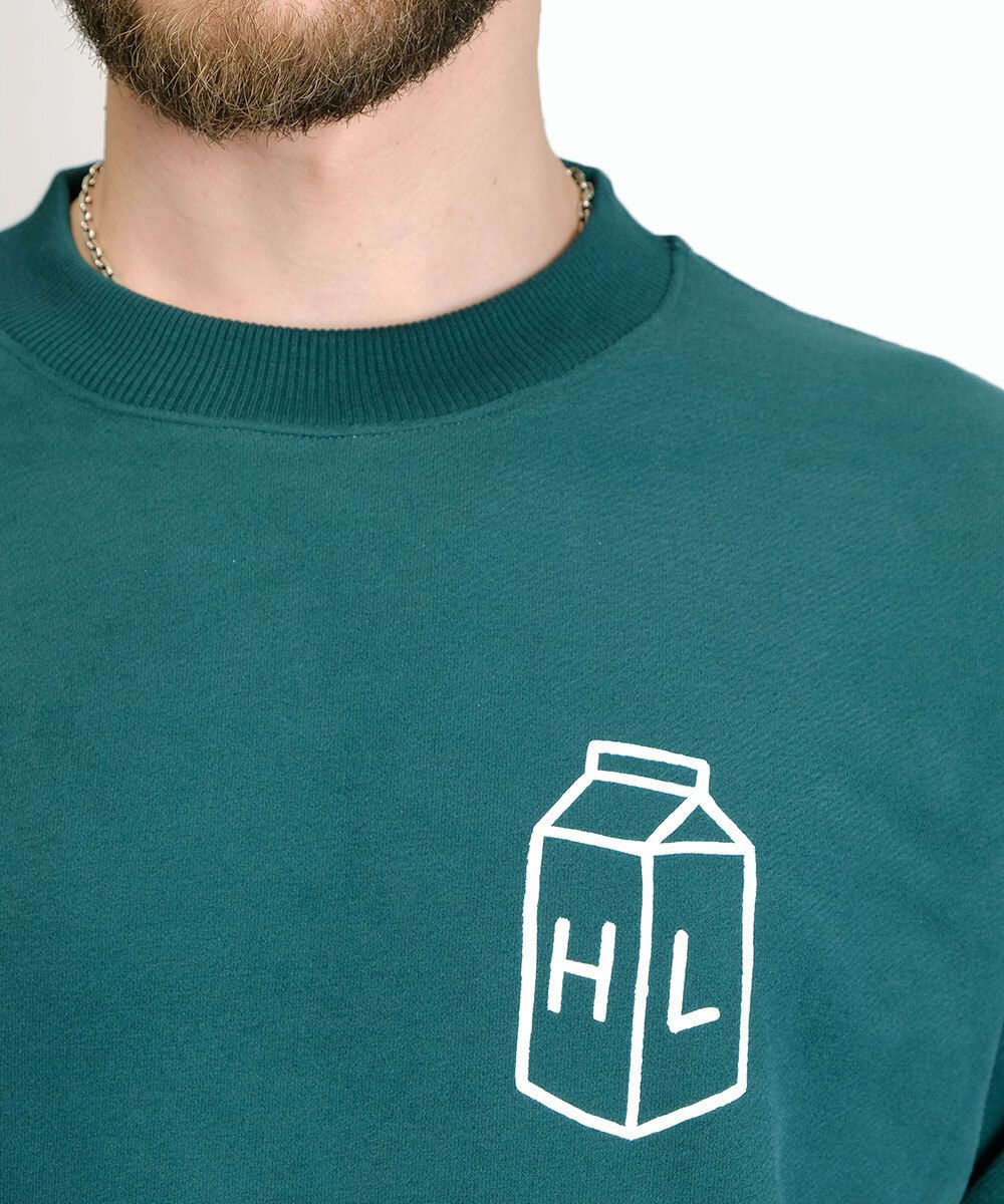 Толстовка Hardlunch Milk темно-зеленая