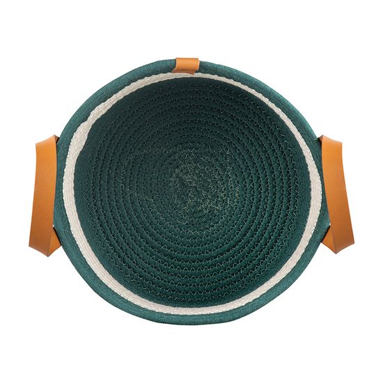 Корзина для хранения helly D28х14 см, бежевая/зеленая