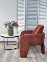 Кресло М-City DISAUR Куб (Cube) Ote Sea-500 Бронзовый,ткань, каркас Металл В Обивке